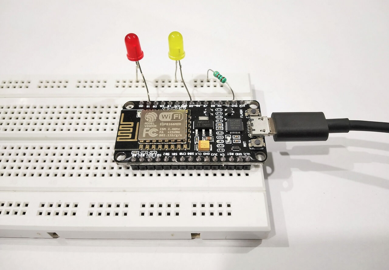 Blink External LED With NodeMCU ESP8266 - Abstractotech