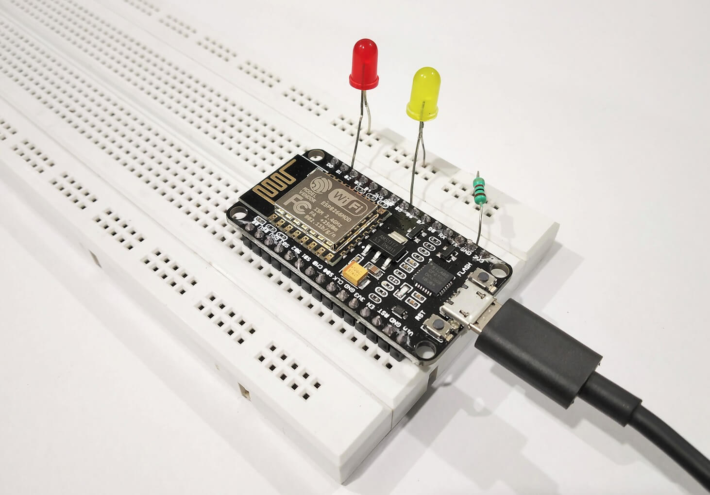 Blink External LED With NodeMCU ESP8266 - Abstractotech